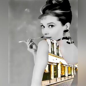 Audrey Hepburn Wall Art | Chanel Fashion Print 8x10